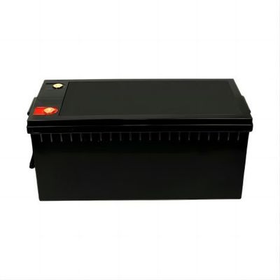 পরিবেশ বান্ধব উচ্চ আউটপুট পাওয়ার 12.8V 220AH ম্যাট ব্ল্যাক সঙ্গে BYD সেল LifeP04 লিথিয়াম ব্যাটারি RV-এর জন্য
