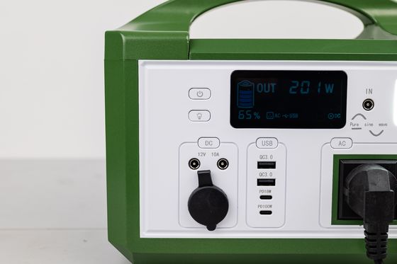 উচ্চ দক্ষতা এসি 300W 220V আউটপুট বহনযোগ্য সৌর জেনারেটর পুনরায় চার্জযোগ্য লাইফপিও 4 ব্যাটারি বহিরঙ্গন হাইকিং জন্য