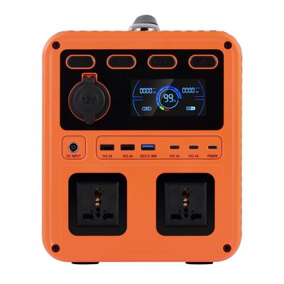 IP61 উচ্চ আউটপুট পাওয়ার ডিসি 13V 1200W এসি সুইচ QC3.0 হোম ব্যাকআপের জন্য দ্বি-মুখী ইনভার্টার সহ পোর্টেবল পাওয়ার জেনারেটর