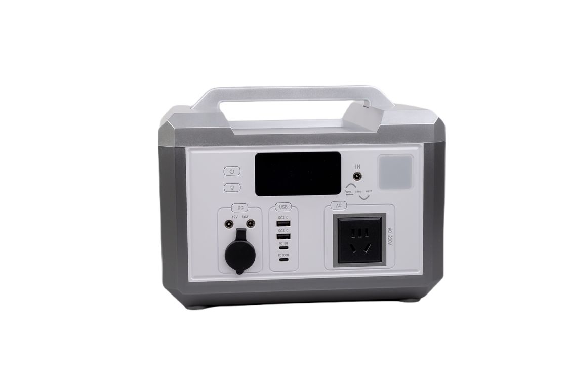 সিলভার শেল আল্ট্রা আউটপুট পাওয়ার 600W ইইউ অ্যাডাপ্টার চার্জিং পাওয়ার ব্যাংক এলসিডি ডিসপ্লে স্ক্রিন সহ আউটডোর আরভি ক্যাম্পিংয়ের জন্য