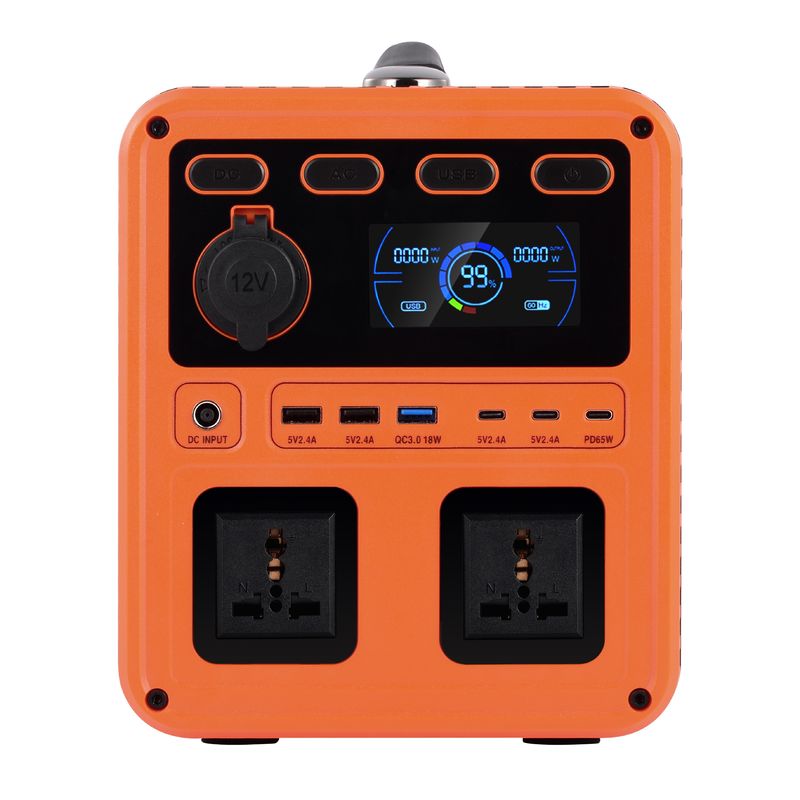 IP61 উচ্চ আউটপুট পাওয়ার ডিসি 13V 1200W এসি সুইচ QC3.0 হোম ব্যাকআপের জন্য দ্বি-মুখী ইনভার্টার সহ পোর্টেবল পাওয়ার জেনারেটর